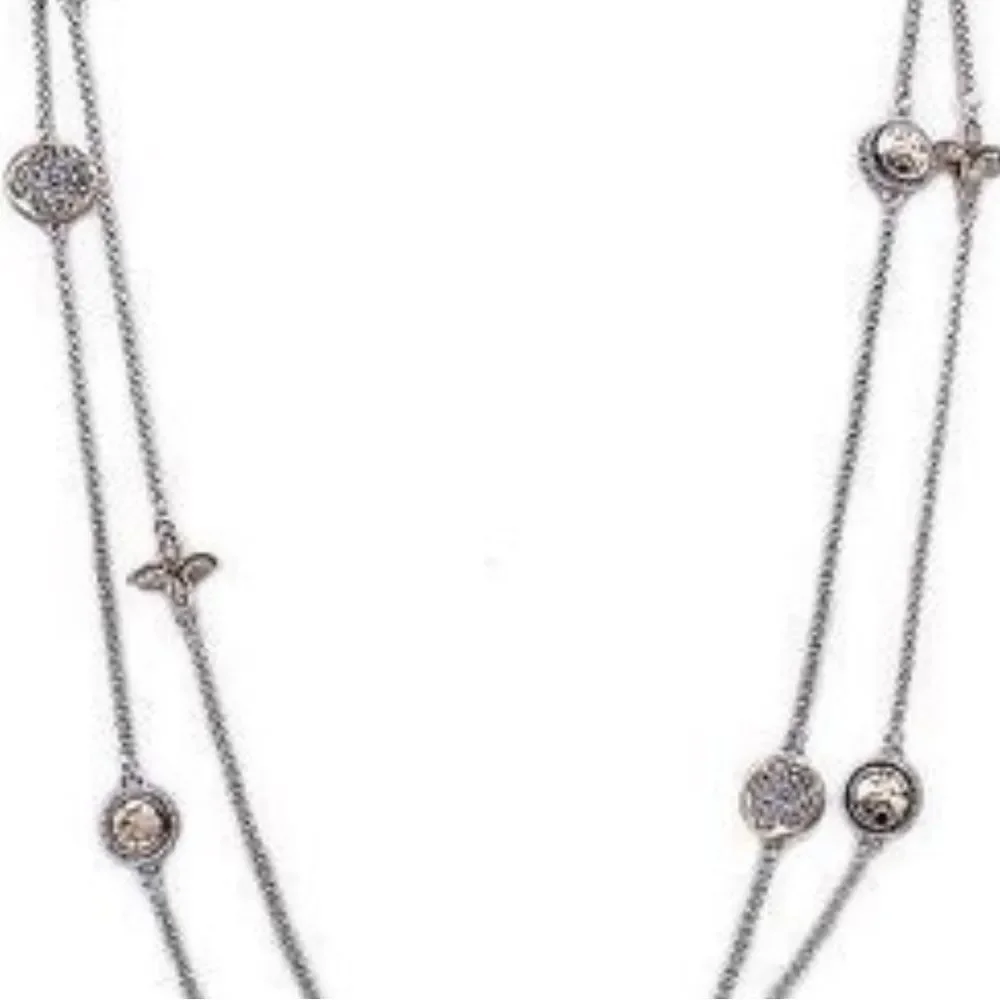 𝅺Two Toned Long Layered Necklace